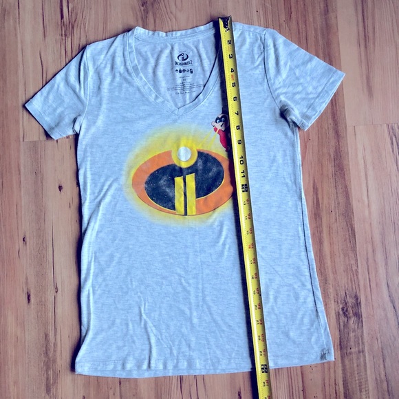 Disney Pixar Incredibles2 Shirt Gray XS Juniors - Picture 5 of 12